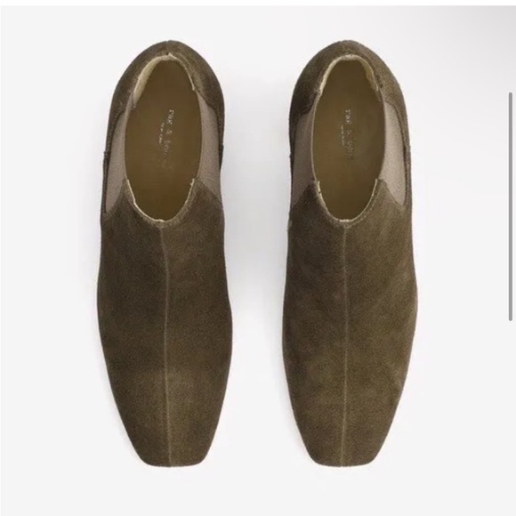 Rag & Bone Aslen Suede Bootie Taupe Size 39 NWOT - Picture 3 of 8